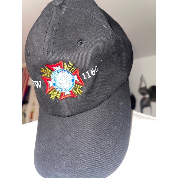 Men’s Black VFW 1160 Velcro Strap Baseball Cap 🖤 - Picture 7 of 11